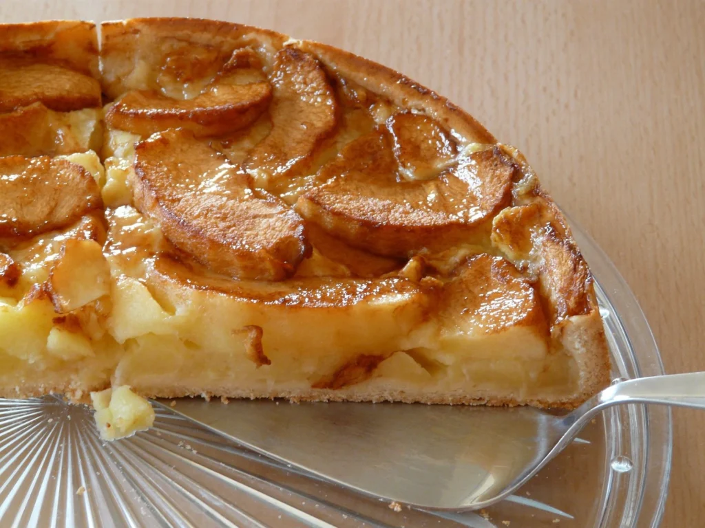 une tarte aux pommes