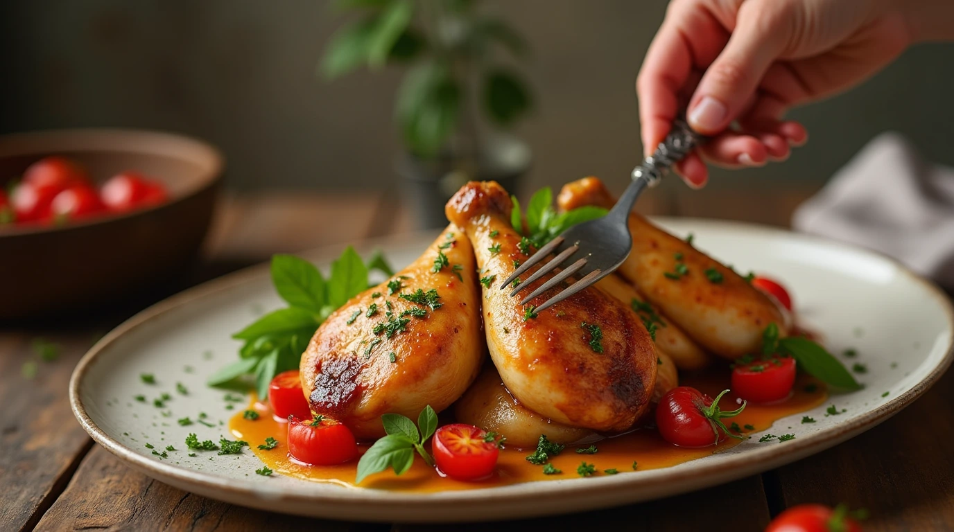 Cuisse de Poulet en Sauce